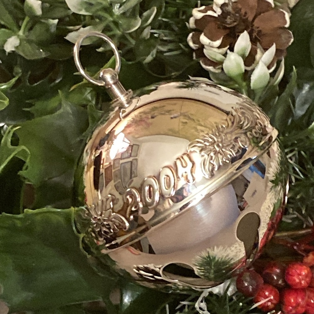 Christmas Sleigh Bell Ornament Wallace Silversmiths 2004